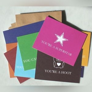 Valentine’s Day Cards. 10 friendship/encouragement cards. Stationery set